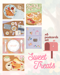 Postcards Set - Sweet Treats